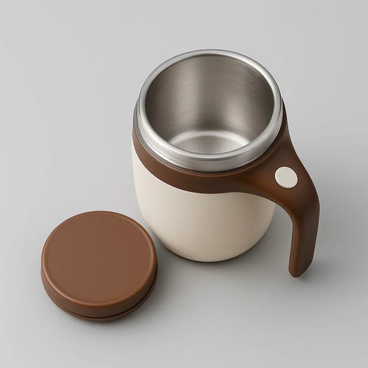 Tasse Auto-Mélangeante : Le gadget malin pour vos pauses café - La Fabrique à Malices