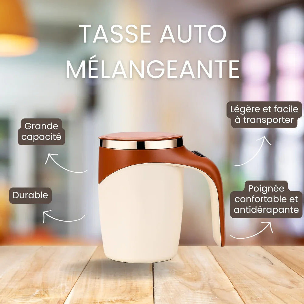 Tasse Auto-Mélangeante : Le gadget malin pour vos pauses café - La Fabrique à Malices
